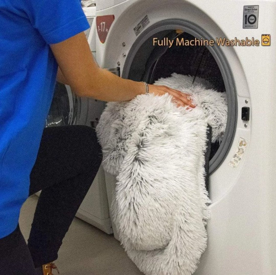 Letto per Cani di Lusso Invernale - PawLounge Edizione Fiocco di Neve