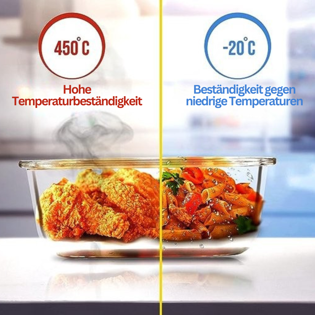 Lunchbox in Vetro Borosilicato – GlassGuard Bento