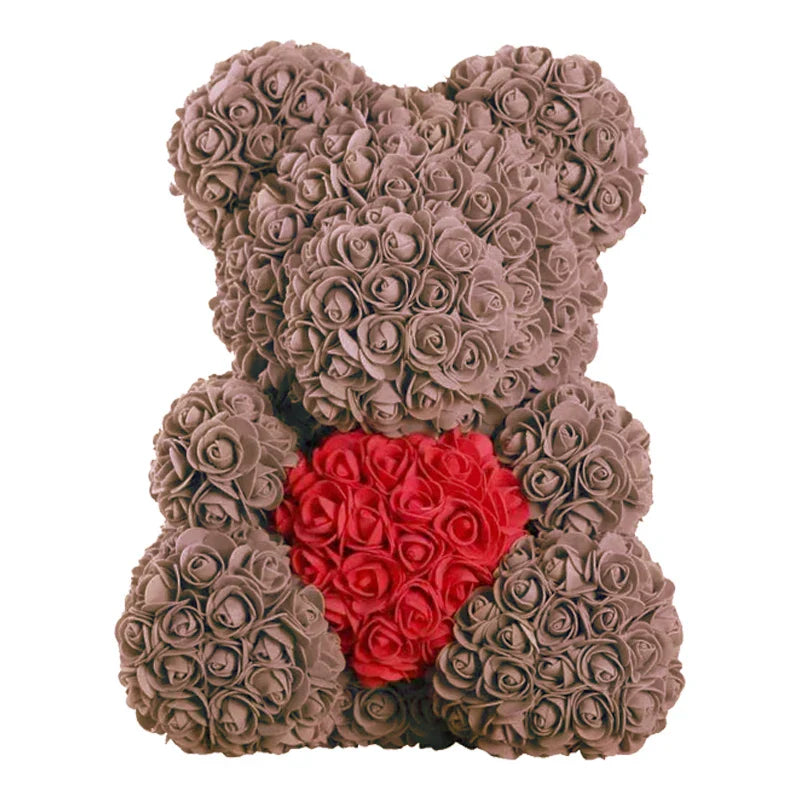 VivaBloom Orso di Rose Romantico | Elegante orso di rose fatto a mano per momenti pieni d'amore