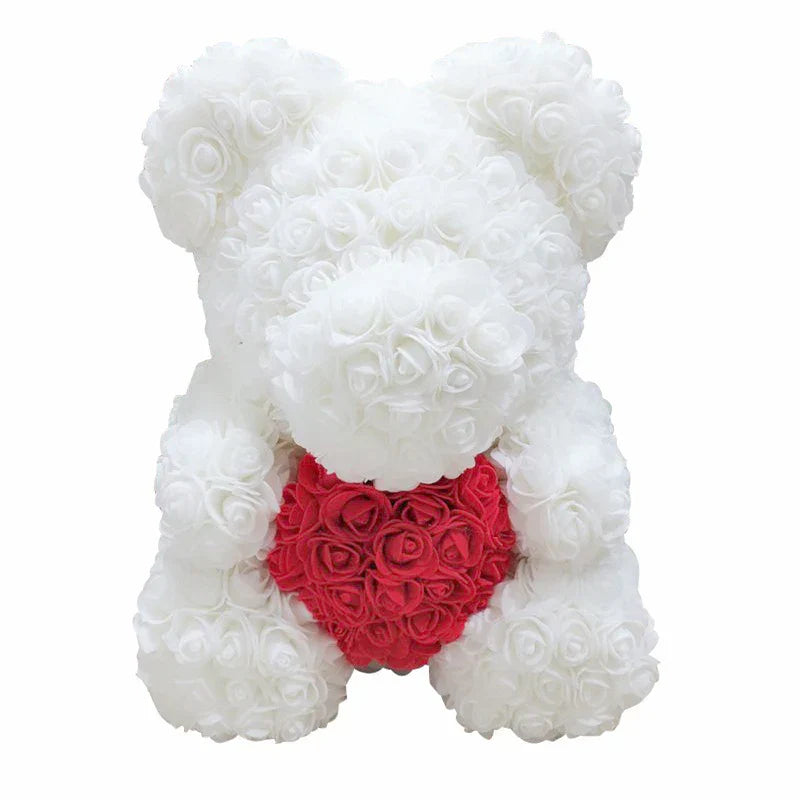 VivaBloom Orso di Rose Romantico | Elegante orso di rose fatto a mano per momenti pieni d'amore