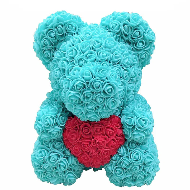 VivaBloom Orso di Rose Romantico | Elegante orso di rose fatto a mano per momenti pieni d'amore