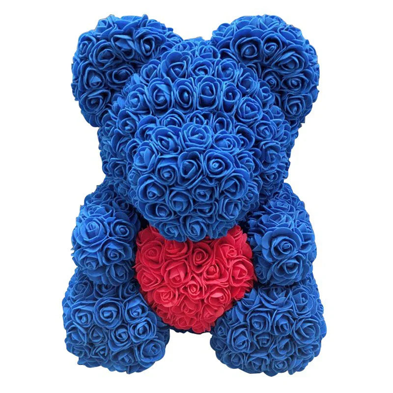 VivaBloom Orso di Rose Romantico | Elegante orso di rose fatto a mano per momenti pieni d'amore