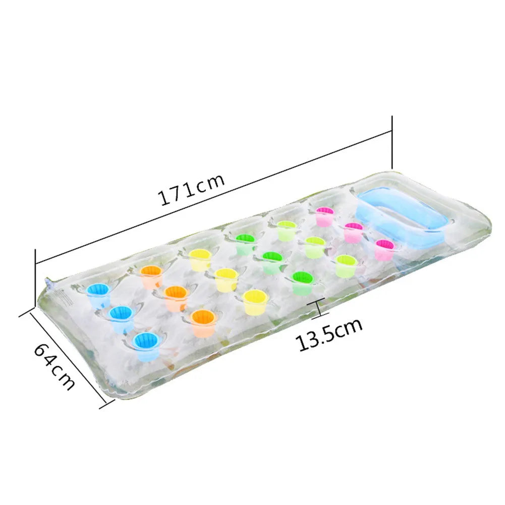 Lounge Gonfiabile di Lusso con Accenti Colorati - Perfetto per il Relax sull'Acqua