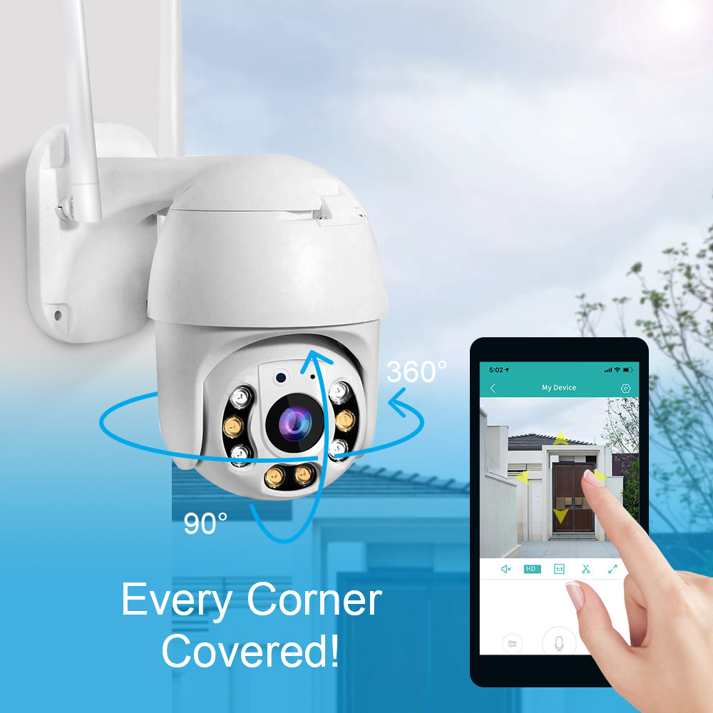 Telecamera di Sorveglianza Wireless da Esterno con WiFi – SecureView 360