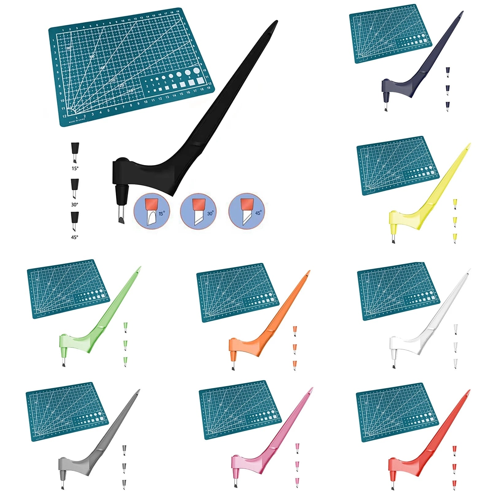 Strumento da Taglio Artigianale 360° con Lama di Precisione Rotante