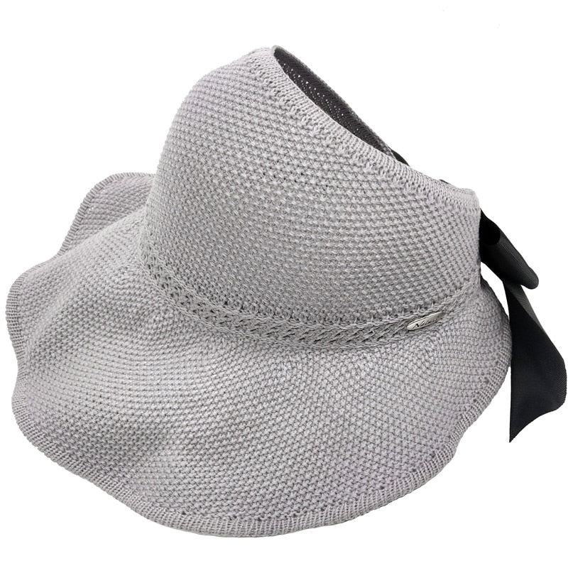 Cappello di Paglia Estivo alla Moda con Apertura per Codino - SonnenSchwung