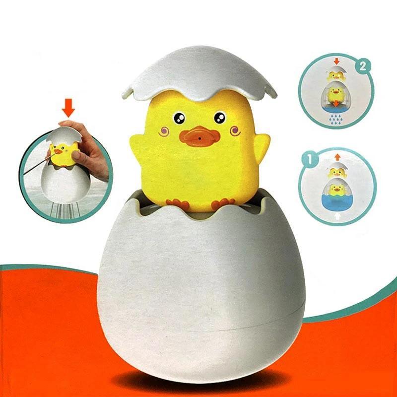 Giocattolo da Bagno Uovo Incubato con Figura Animale – Acquista 1 e Ricevi 1 Gratis – Anatra, Dinosauro & Pinguino