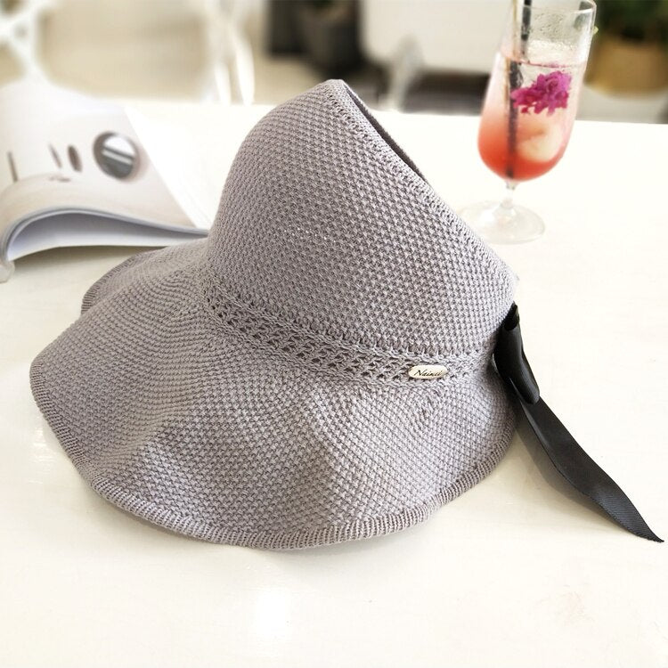 Cappello di Paglia Estivo alla Moda con Apertura per Codino - SonnenSchwung