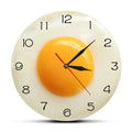 Fried Egg Design Wall Clock | Modern and Humorous Wall Decoration