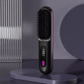 Prancha de cabelo | Prancha de cabelo em cerâmica e iões | Recarregável por USB com controlo LCD | Glissara