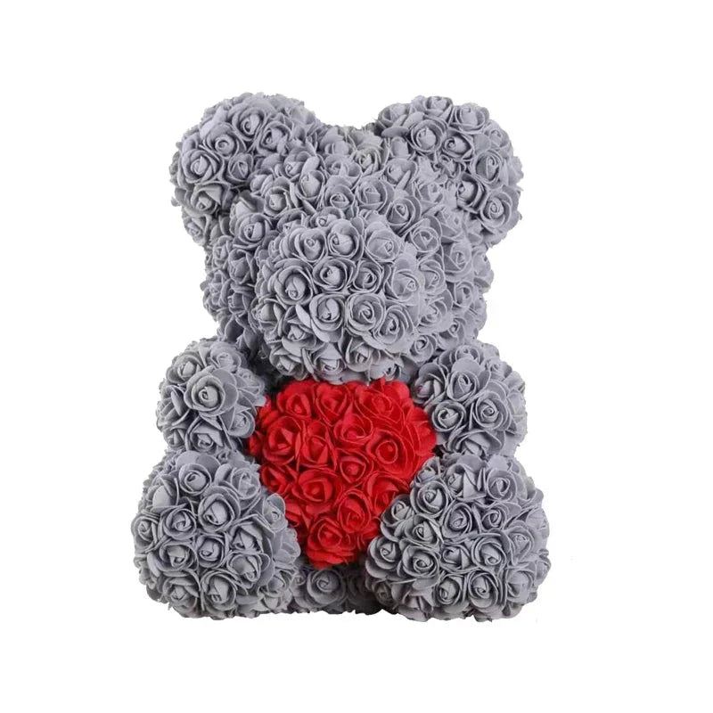 VivaBloom Orso di Rose Romantico | Elegante orso di rose fatto a mano per momenti pieni d'amore