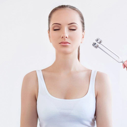 AuraVibe Forchetta di Guarigione di Precisione | Forchetta di accordo a 128 Hz per un'autoguarigione e benessere migliorati