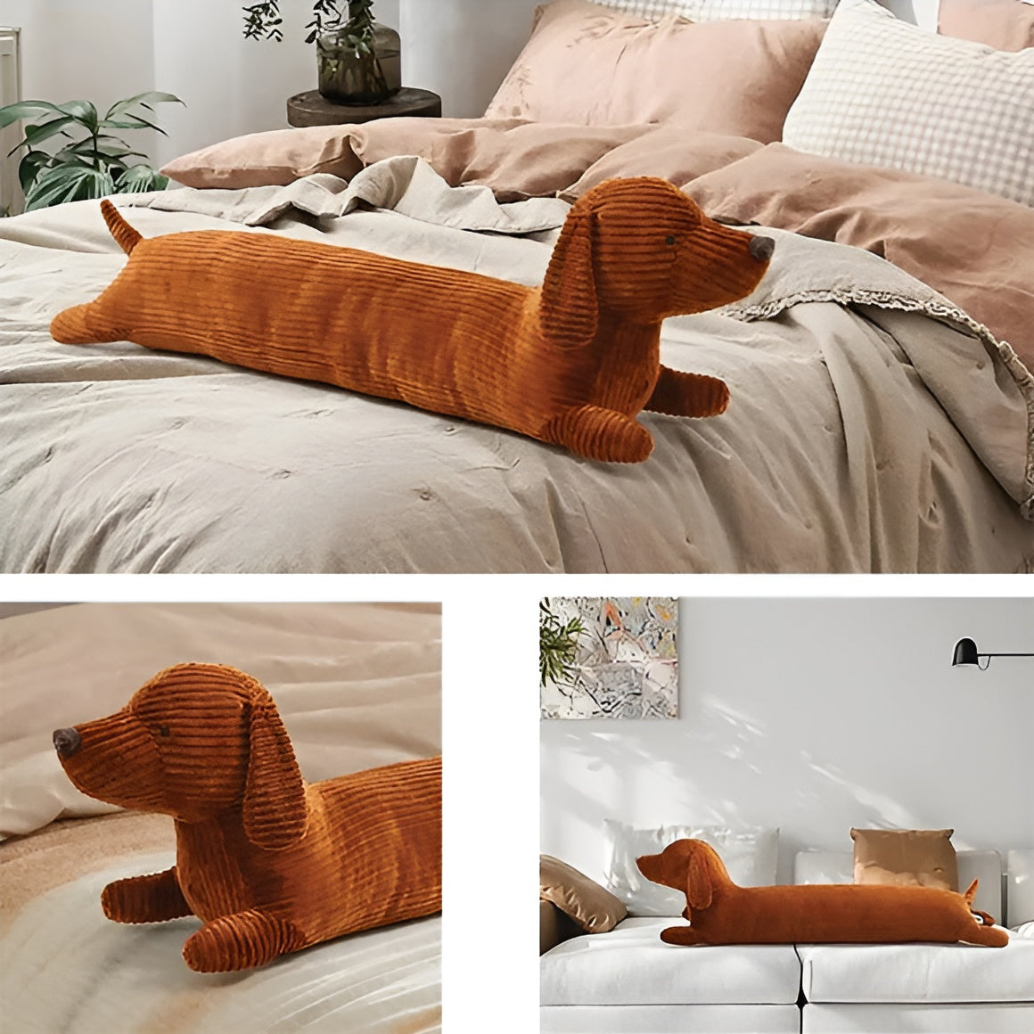 Cuscino Ergonomico in Peluche a Forma di Bassotto – DaxiRest