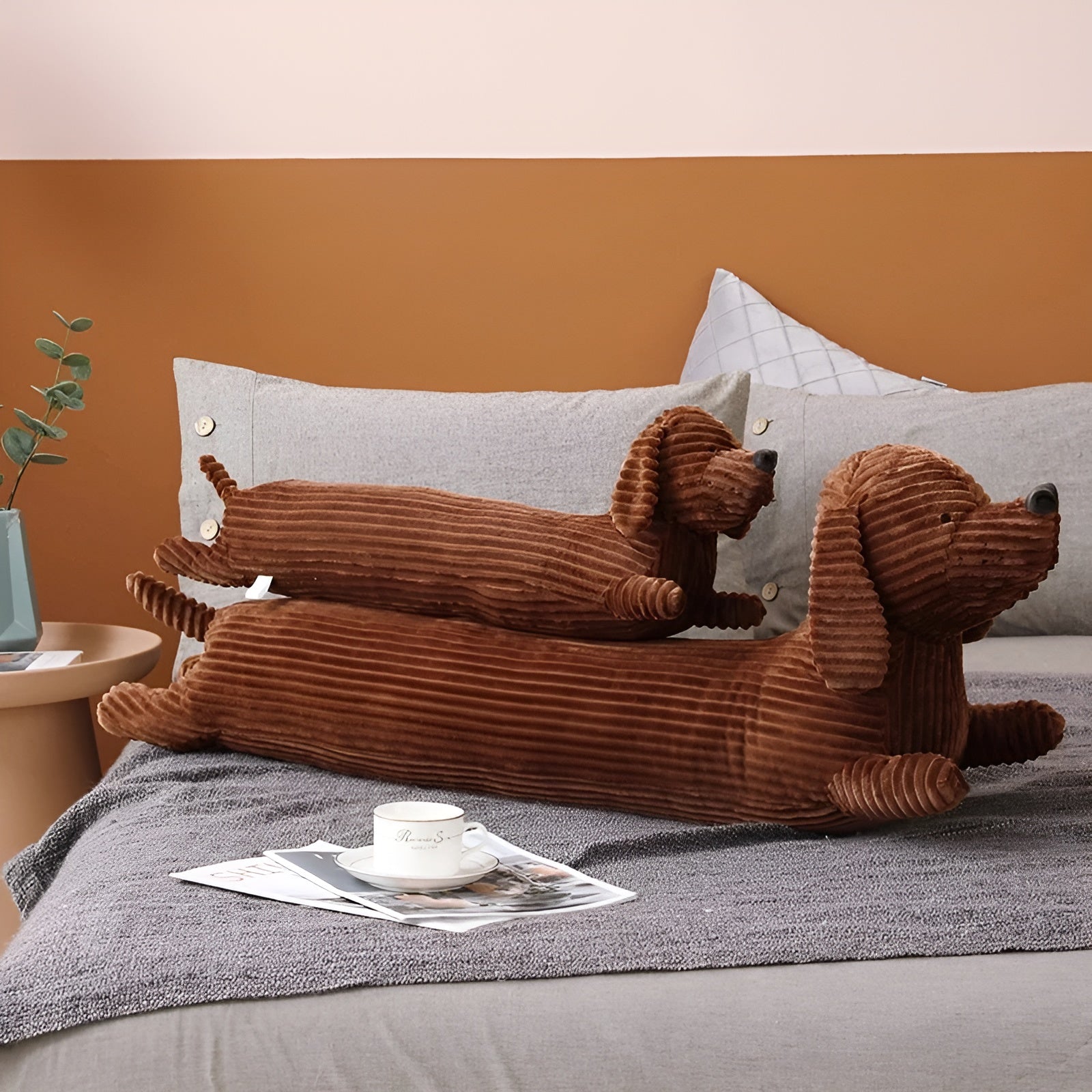 Cuscino Ergonomico in Peluche a Forma di Bassotto – DaxiRest