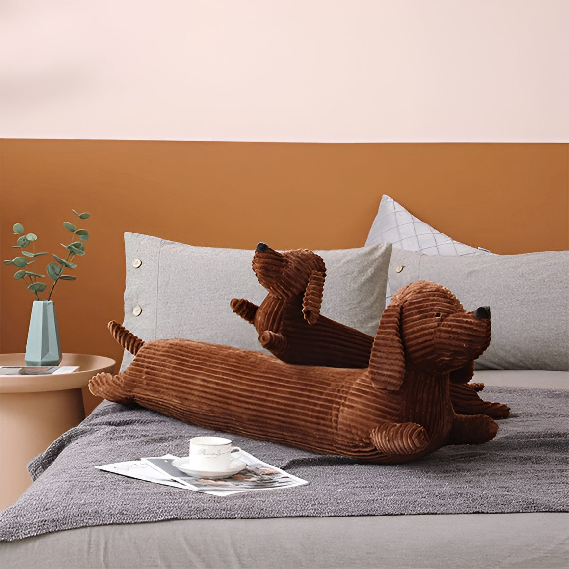 Cuscino Ergonomico in Peluche a Forma di Bassotto – DaxiRest