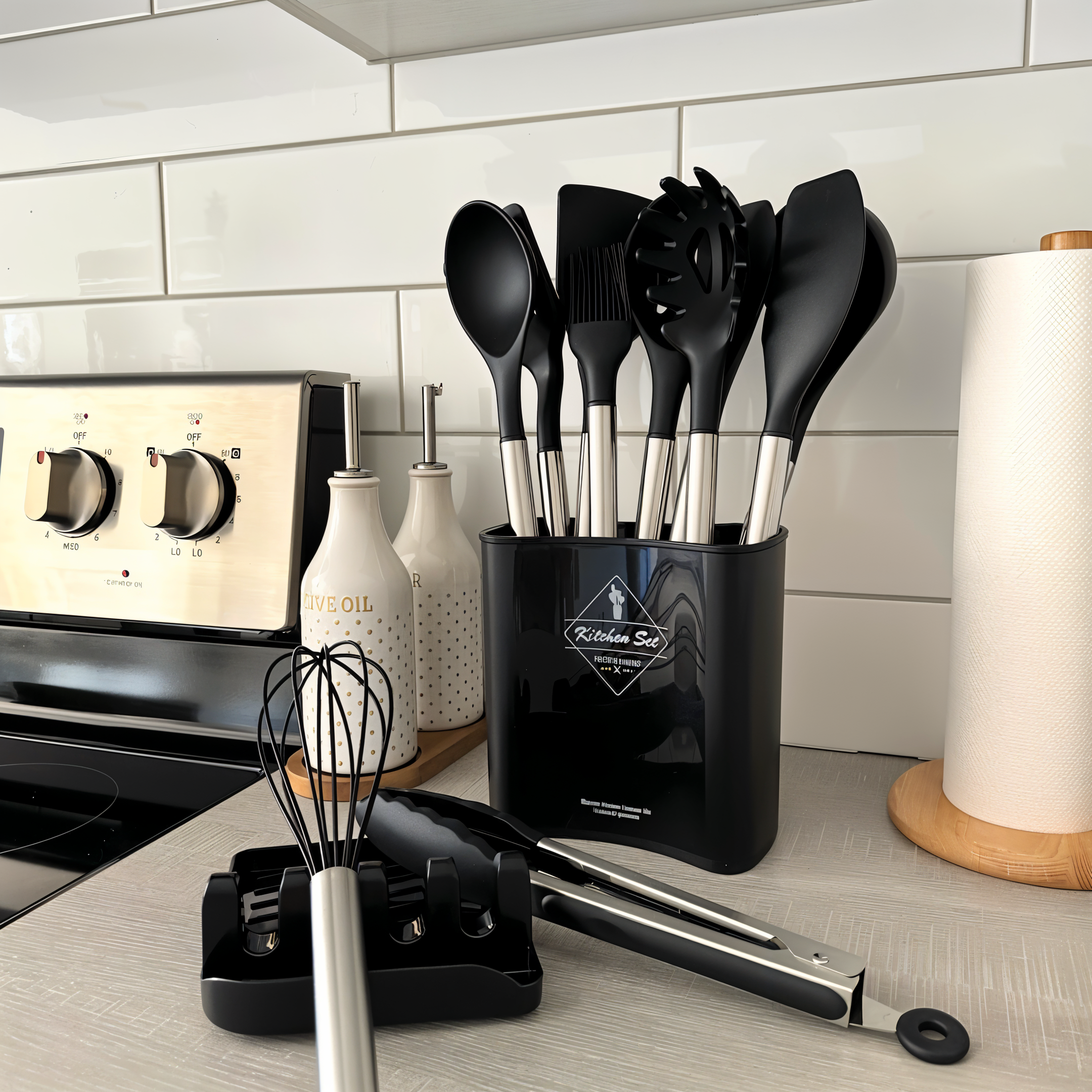 Set di Utensili da Cucina in Silicone da 12 Pezzi – Culinara Pro
