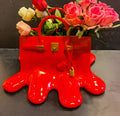 LuxuPurse Vasi - Vase élégant en forme de sac pour fleurs