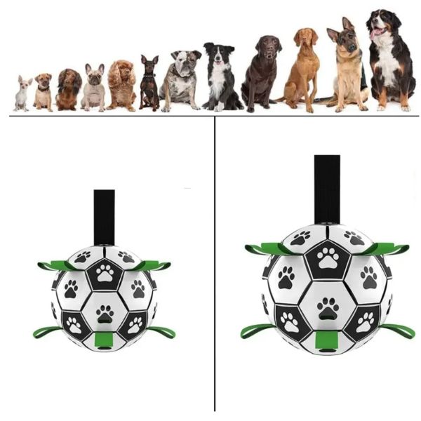 Palla per Sport Cani Sostenibile con Manici – TugBounce