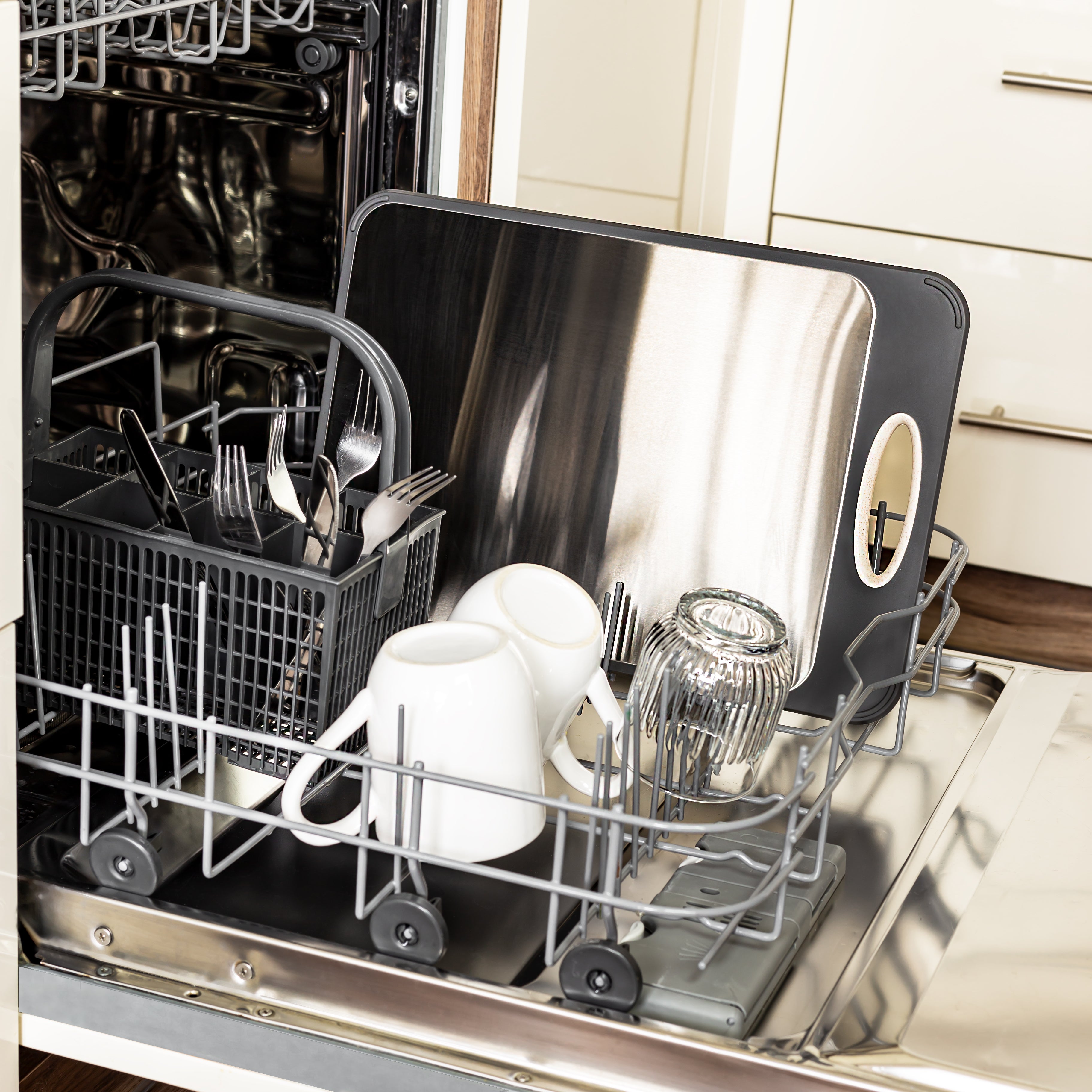 ChefPrime Tavola da Cucina in Acciaio Inossidabile | Soluzione di Taglio Duratura e Ecologica