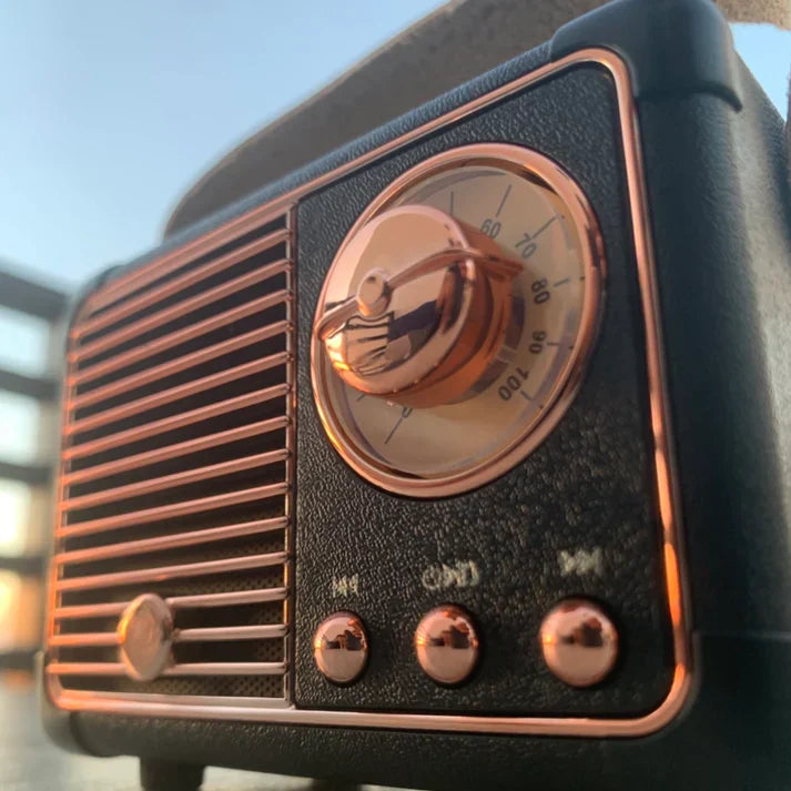 Sonique Classic Bluetooth Speaker | Altoparlante wireless premium a 2.0 canali con audio ricco e design retrò