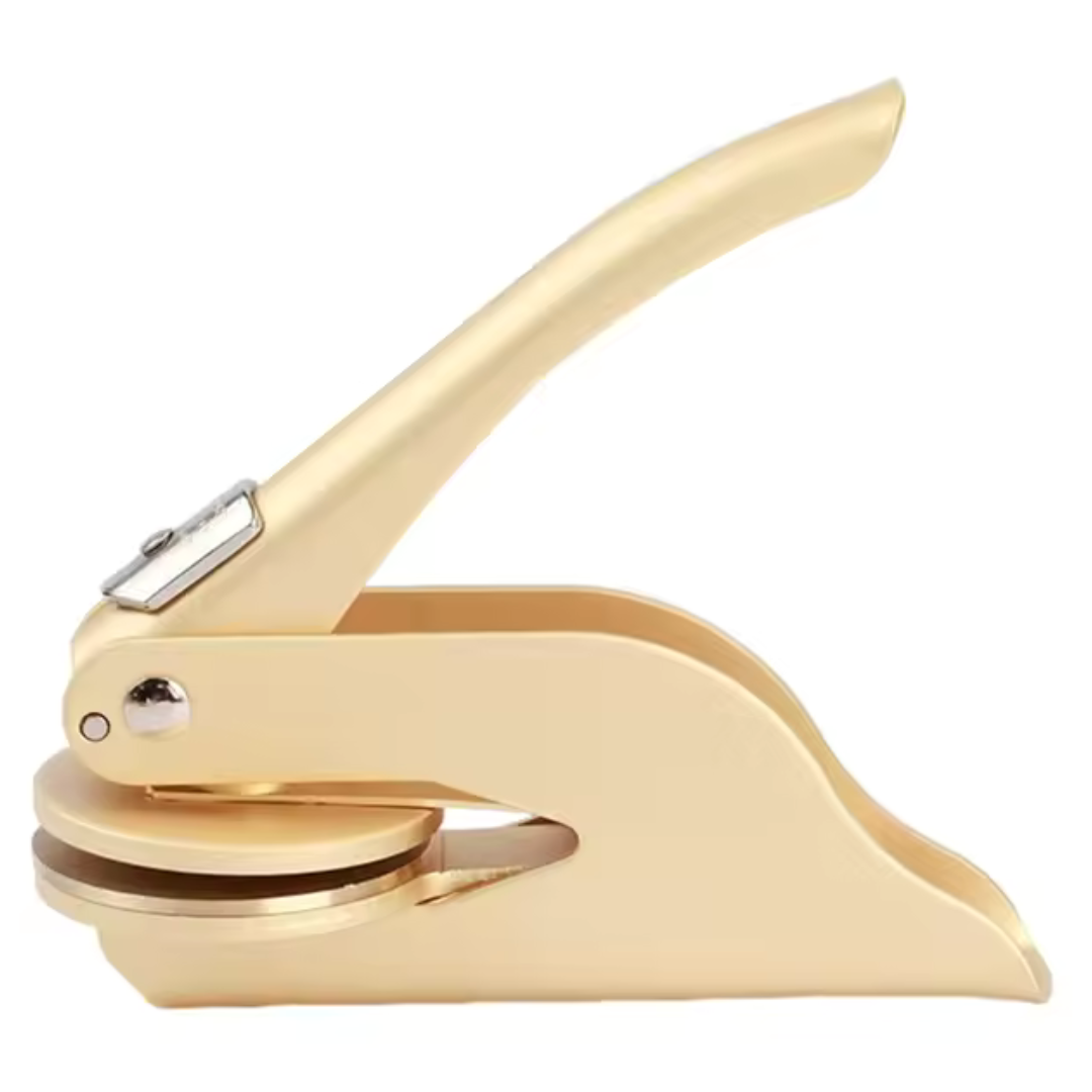 Strumento di Impronta PrestigeSeal | Personalizzazione di Libri e Cancelleria di Lusso per Impressioni Eleganti