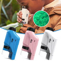 Microscópio Portátil para Crianças 60x-120x Ampliação Brinquedo Educativo Durável e Seguro para Crianças