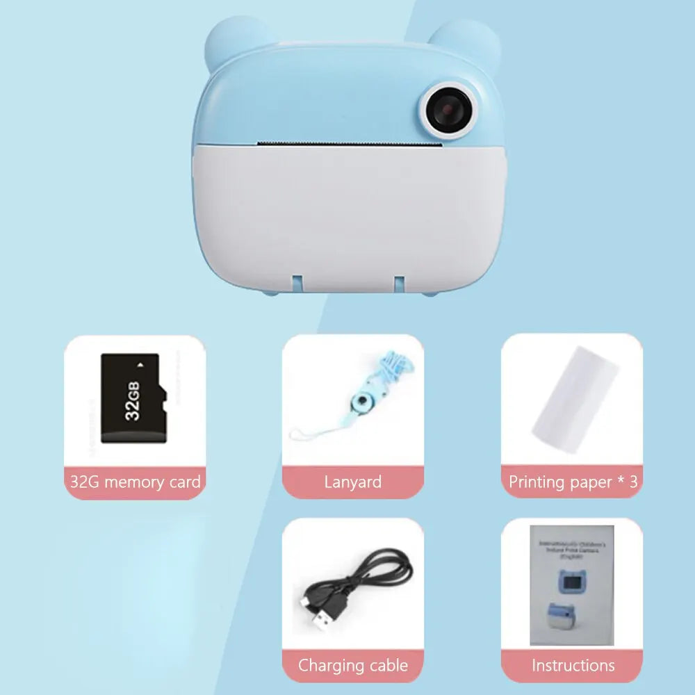 Macchina Fotografica Istantanea per Bambini con Funzione di Stampa – PhotoFun Mini