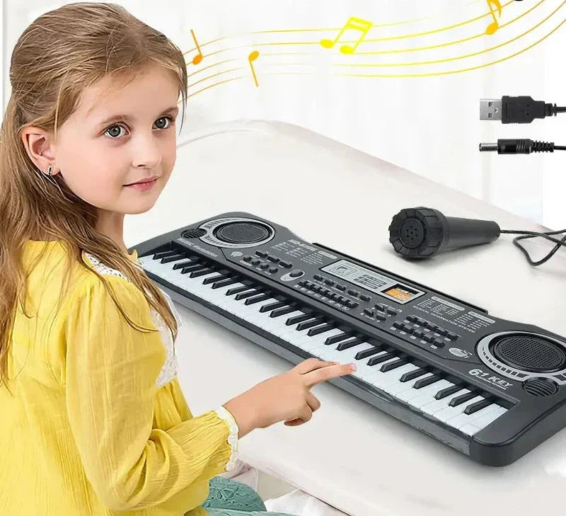 Piano Elettronico per Bambini con Microfono – Scopri il Divertimento Musicale con 61 Tasti