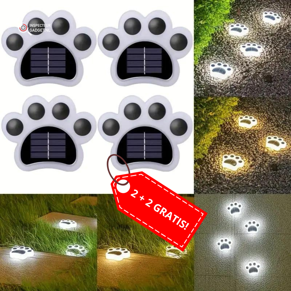 SolarBeam Luci da Esterno Premium | Illuminazione a energia solare con funzionamento automatico all'alba e al tramonto e design impermeabile
