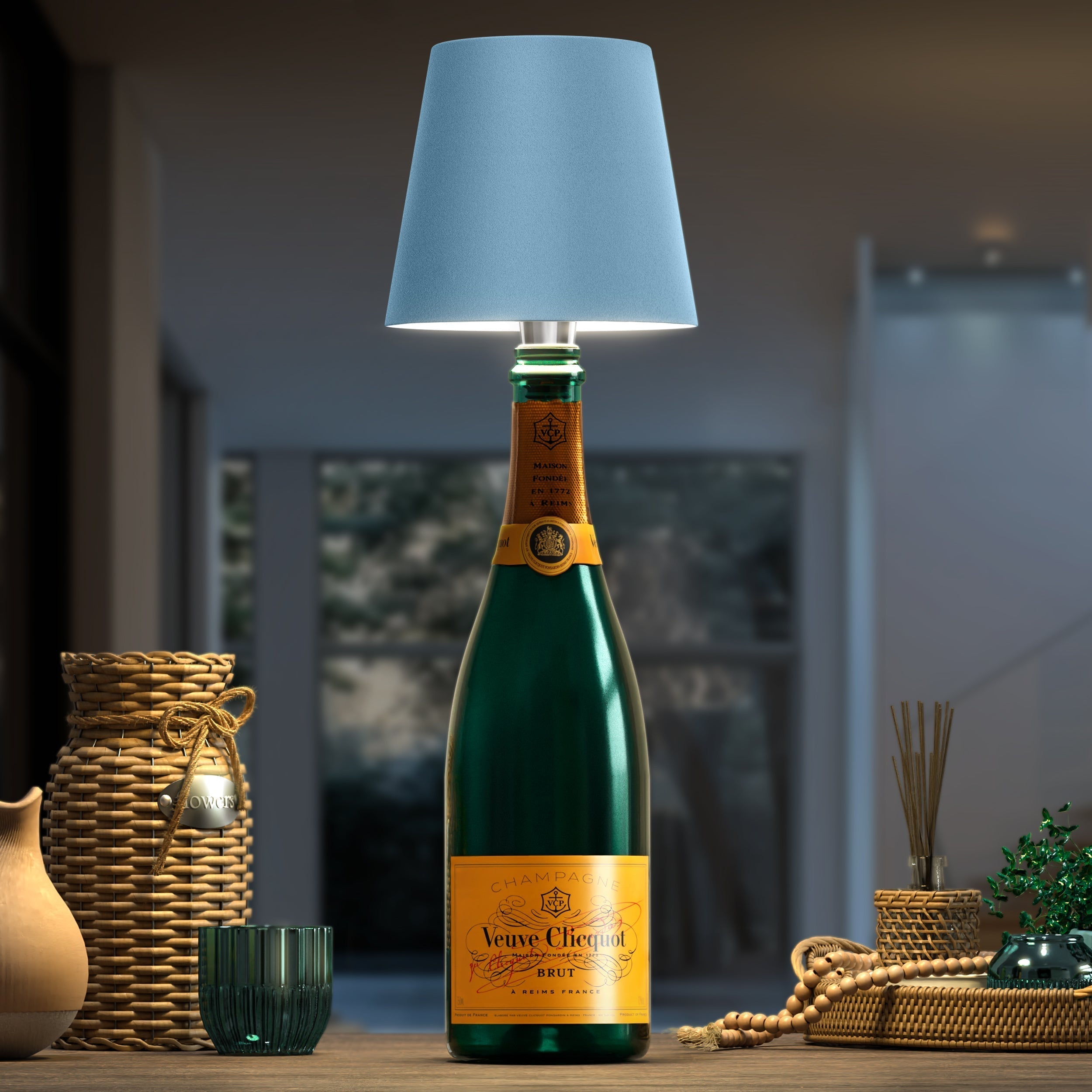 PrestigeBeam BottleLamp | Illuminazione LED Versatile per Bottiglie – Eco-Friendly e Portatile