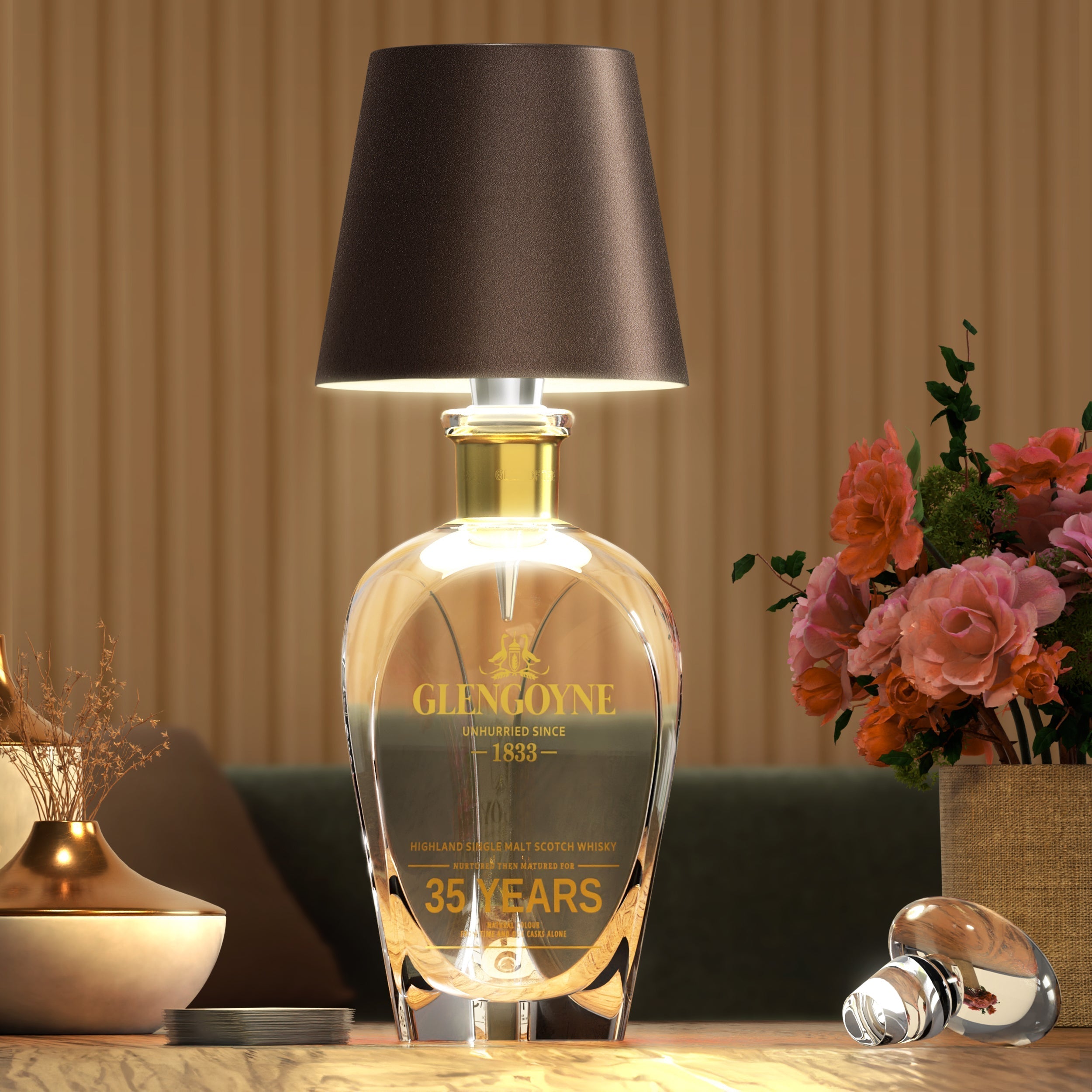 PrestigeBeam BottleLamp | Illuminazione LED Versatile per Bottiglie – Eco-Friendly e Portatile