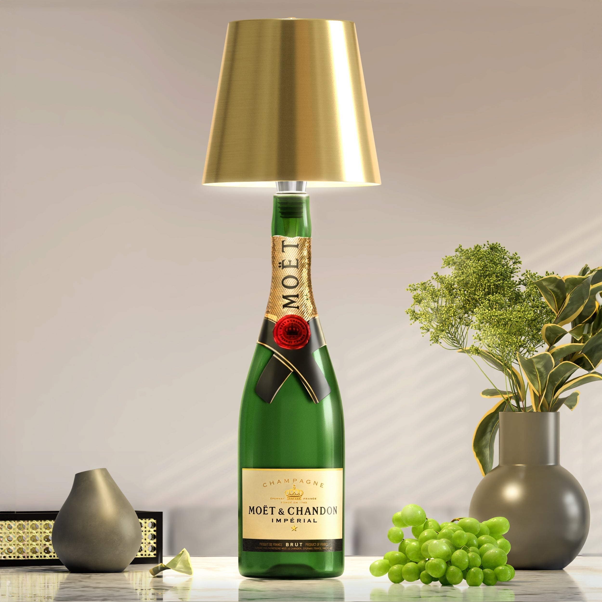 PrestigeBeam BottleLamp | Illuminazione LED Versatile per Bottiglie – Eco-Friendly e Portatile