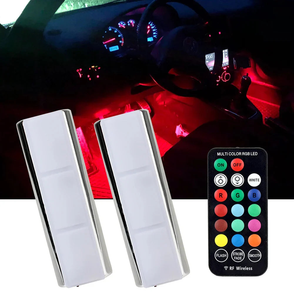EliteAura Luci LED Premium per Auto | Illuminazione atmosferica regolabile con 13 colori e telecomando