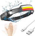Lanterna Frontal LED X3 – Impermeável e Recarregável para Corrida, Caminhadas e Aventuras ao Ar Livre