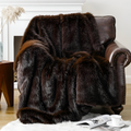 Luxury Synthetic Fur Fleece Blanket - Soft Mink Fleece Blanket for Bed and Sofa
