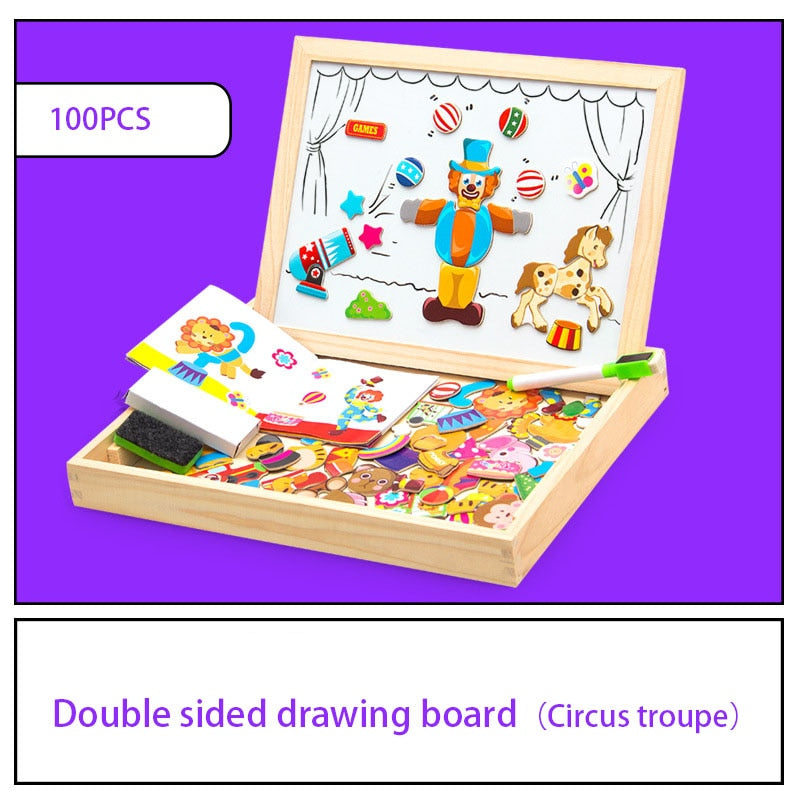 Gioco Magnetico CreativeBox – Divertimento Educativo con Puzzle e Tavola da Disegno