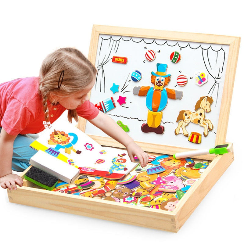 Gioco Magnetico CreativeBox – Divertimento Educativo con Puzzle e Tavola da Disegno