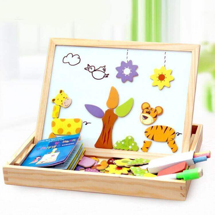 Gioco Magnetico CreativeBox – Divertimento Educativo con Puzzle e Tavola da Disegno
