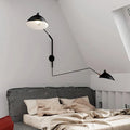 Wall Lamp with Double Adjustable Arm for Reading and Accent Lighting