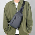 MetroFlex Sac Bandoulière - Sac Bandoulière Réglable pour Hommes - Sac Bandoulière Noir à la Mode