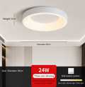 Round LED ceiling lamps Scandinave - NordicGlow