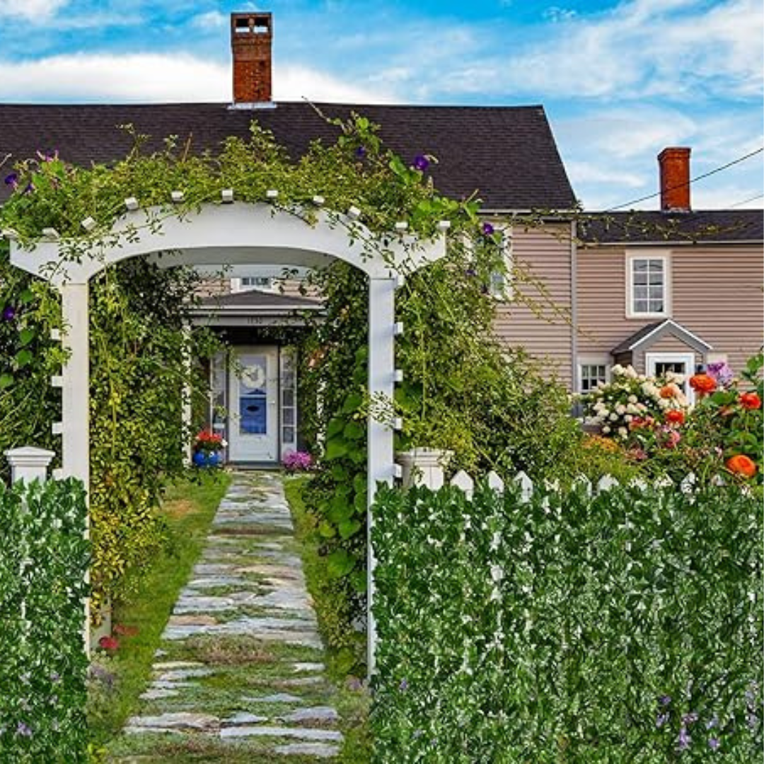 NatureCove Recinzione Espandibile in Edera Finta | Schermo di Privacy Simile alla Seta per Uso Interno ed Esterno