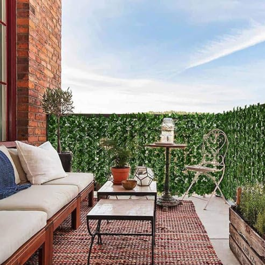 NatureCove Recinzione Espandibile in Edera Finta | Schermo di Privacy Simile alla Seta per Uso Interno ed Esterno