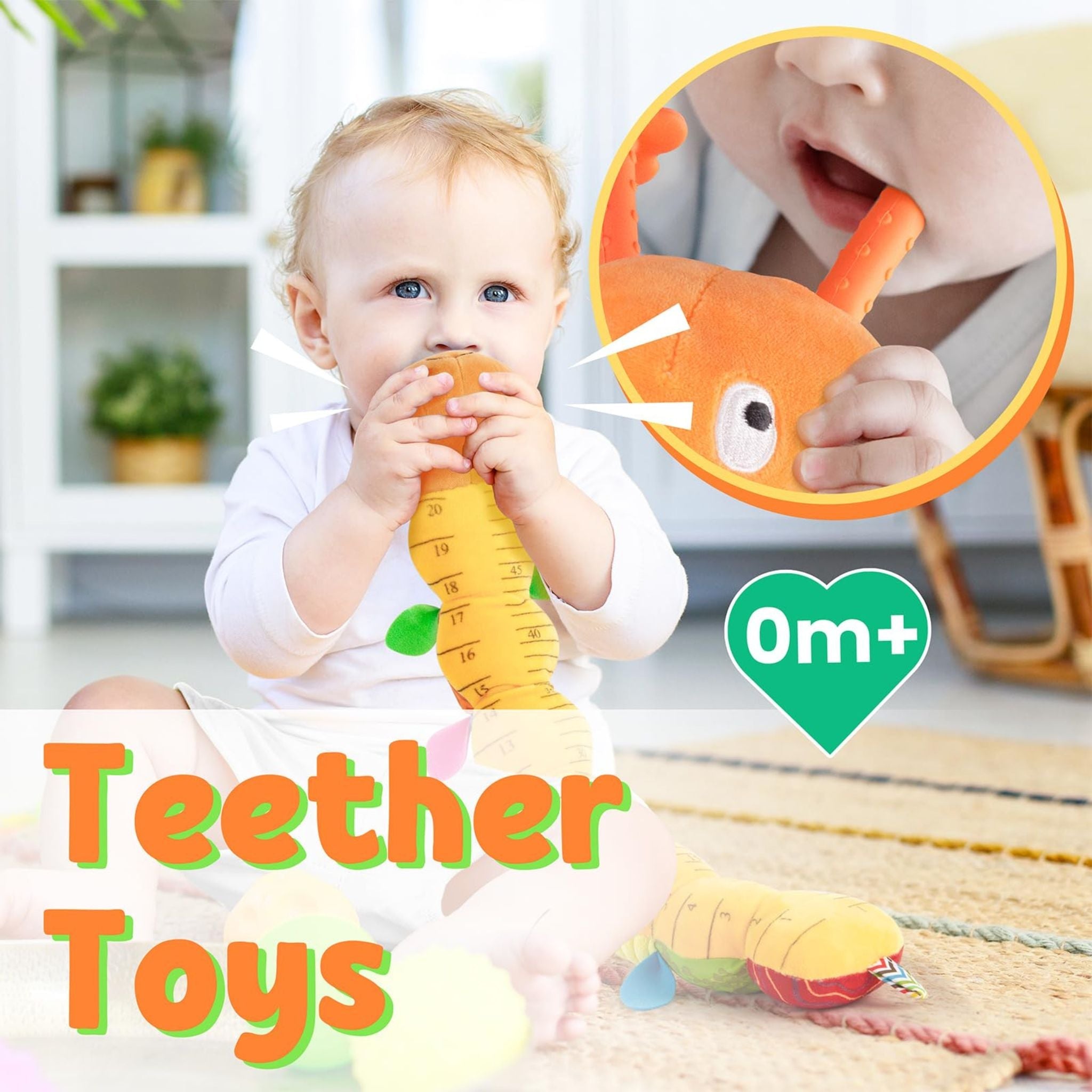 Giocattolo di Peluche Caterpillar Musicale - Interattivo e Morbido