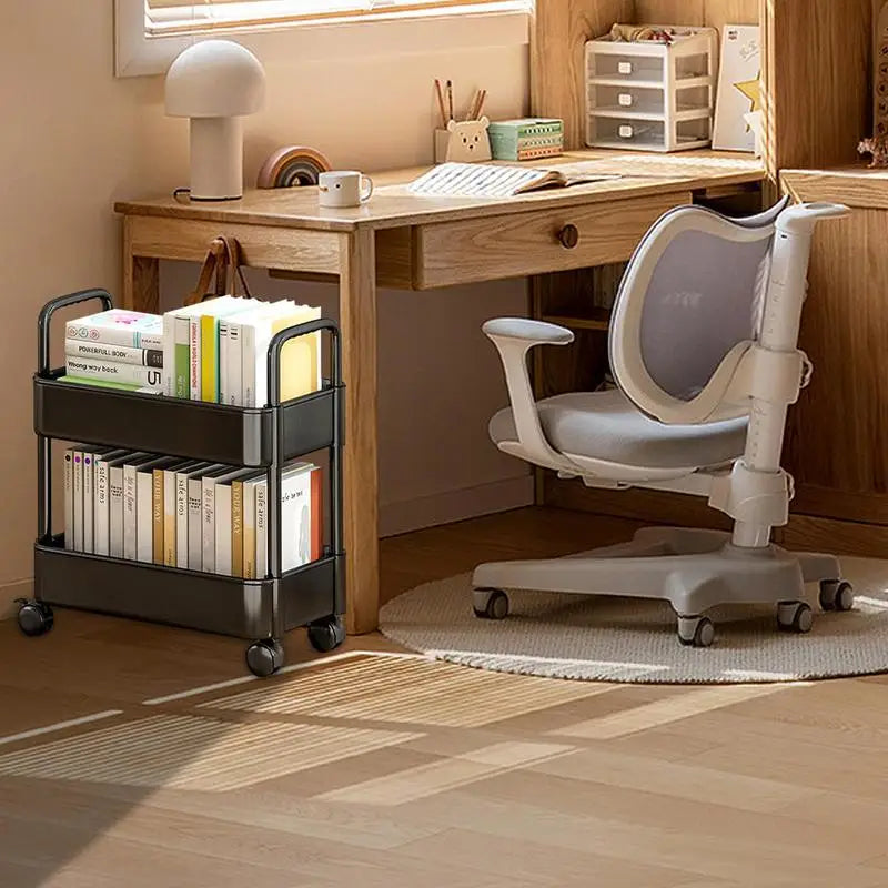 Carrello Libreria Mobile con Ruote - Rollit