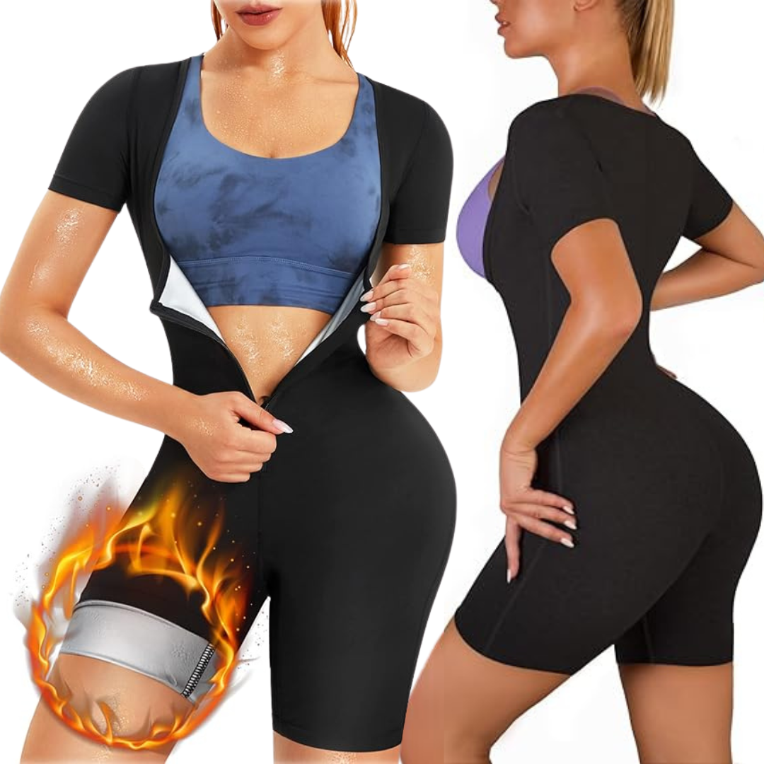 Shapewear Alina | Tuta Sauna in Neoprene per Vita, Stomaco e Gambe