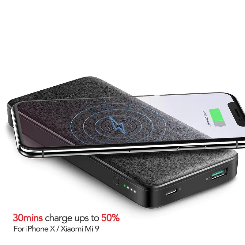 Caricabatterie Wireless Veloce Power Bank – 10.000mAh Doppia Uscita