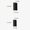 Lámpara de pared LED rectangular moderna impermeable para exteriores