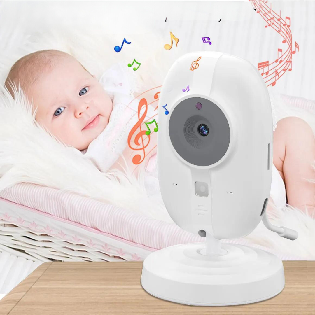 Baby Monitor con Visione Notturna e Audio Bidirezionale – Include Display della Temperatura