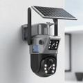 DualGuard Solar 4K – Câmara de segurança sem fios com painéis solares e visão a 360°